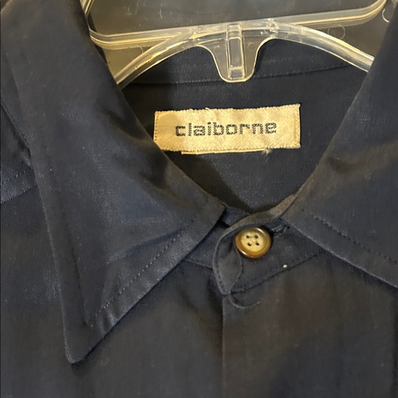 Claiborne Men's Dark Blue Casual Shirt - Picture 4 of 4